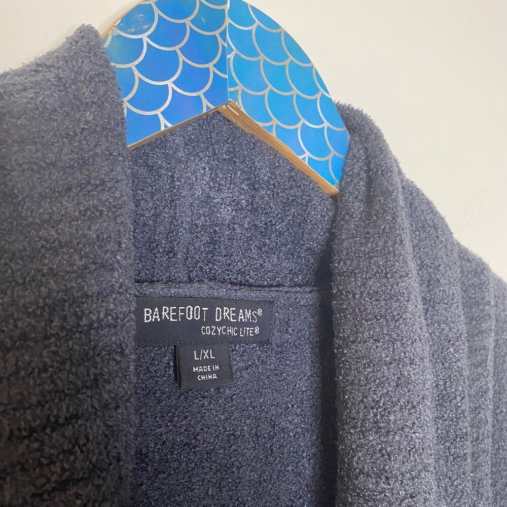 BAREFOOT DREAMS CozyChic Lite Circle Cardigan Smokey Blue L/XL - Picture 5 of 8